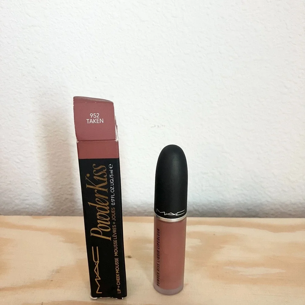 MAC Powder Kiss Liquid Longwear Lipcolor Lipstick 952 Taken